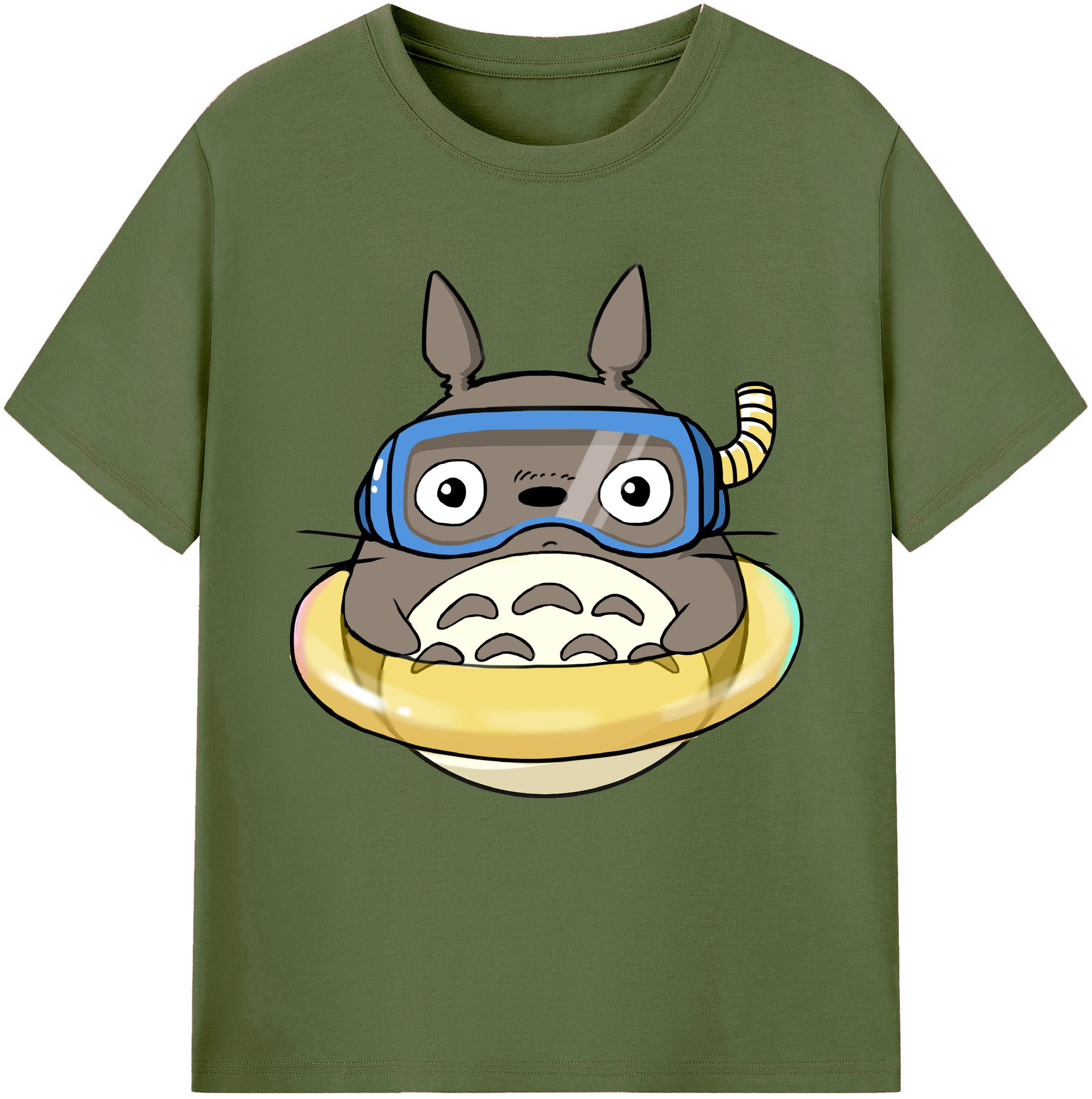 （画像用） となりのトトロ 草壁メイ 草壁サツキ My Neighbor Totoro Satsuki Kusakabe Mei Kusakabe 綿100％半袖Tシャツ（フロントプリント）